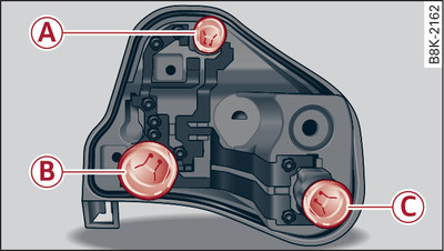 Bulb carrier: Position of the bulbs